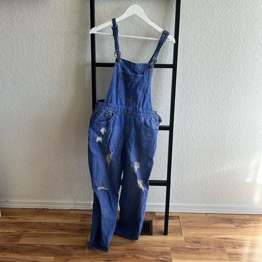 Denim overalls